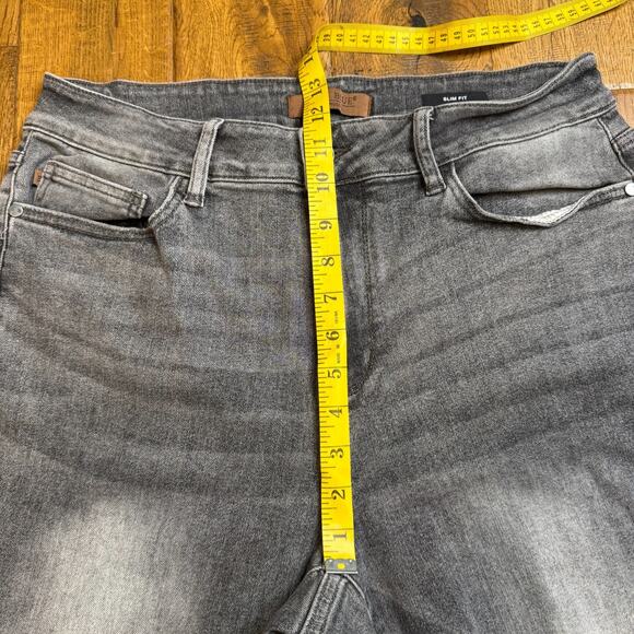 Judy Blue Jeans Womens 16W Gray Slim Fit High Rise Stretch Denim Charcoal Wash - Picture 5 of 8